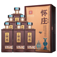 怀庄 纯粮 酱香白酒 袋  整箱装 酱香型 53%vol 500mL