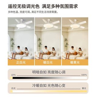 雷士 56寸吊扇灯 LED智控护眼 防蚊虫