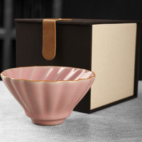 易信 汝窑莲花杯-樱花粉