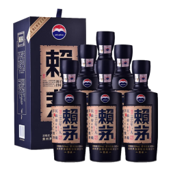 茅台 赖茅 53度酱香型白酒 婚宴送礼 53度 500mL 6瓶 传承蓝整箱
