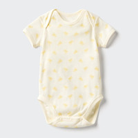  UNIQLO/优衣库 网眼 婴幼儿包臀衣 473606/41杏黄色 80cm