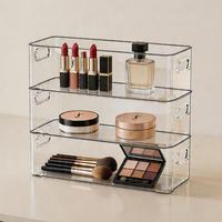 珺北 亚克力透明长条收纳盒 2个 加固加厚款