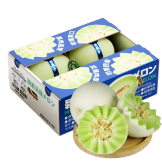 冰淇淋 玉菇甜瓜 翡翠瓜 4.5斤装 2-3个