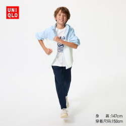 优衣库 防蚊 儿童运动裤