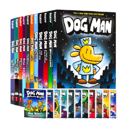 超小凡 全彩漫画书 儿童英语绘本小说dogman神探狗英文原版