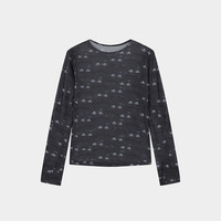 MOUSSY &Monchhichi合作款 春季新品修身长袖T恤028IAA01-1019