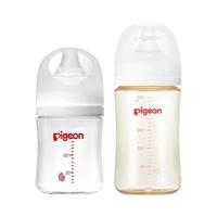  Pigeon/贝亲 组合系列 婴儿奶瓶套装+奶嘴+吸管杯 【礼盒装】PPSU160SS+PPSU240M+S奶嘴+L奶嘴