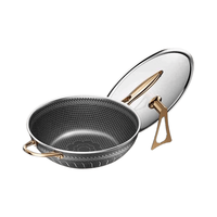  DEZZYS 抗菌 不粘锅炒锅+可立玻璃盖