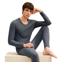  Hodo Men/红豆男装 加厚 男士内衣套装+蚕丝羽绒