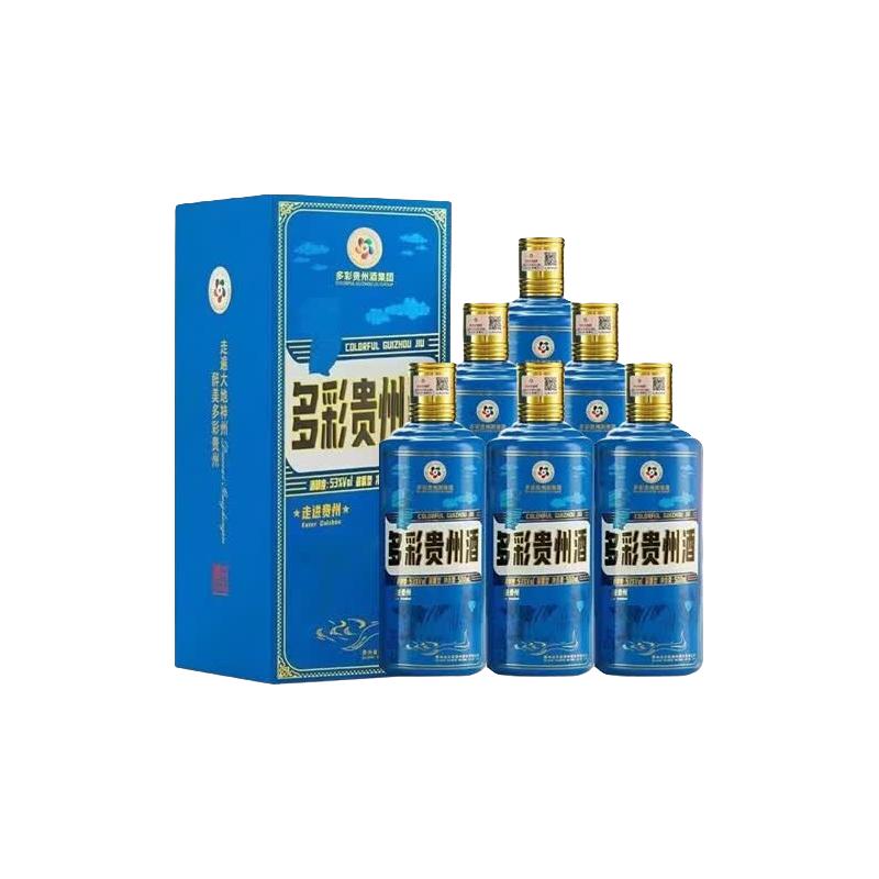  COLORFUL GUIZHOU JIU/多彩贵州酒 高度白酒 酱香型白酒  整箱装 3000mL 53%vol