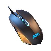 AOC GM130 有线鼠标 1200DPI 科技黑