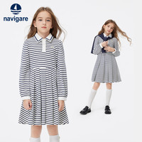  navigare/纳维凯尔 海军风百褶 儿童连衣裙