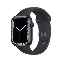 Apple Watch Series 7 GPS版 45mm午夜色铝金属表壳运动型表带智能手表