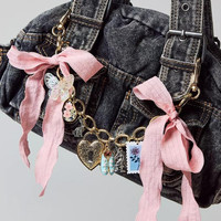 urban outfitters Floral Fantasy Bow Charm Bag Chain