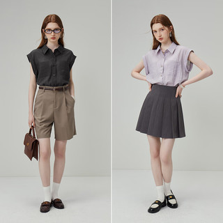  FANSILANEN/范思蓝恩 法式通勤慵懒感 女士衬衫