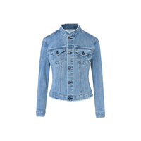  LANCY FROM25/朗姿 法式复古 女士牛仔外套 巴黎蓝色2