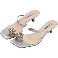  73hours/高跟73小时 不累脚 女士凉拖鞋 灰色 39