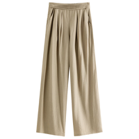  FANSILANEN/范思蓝恩 高腰 女士阔腿裤 卡其色 XS