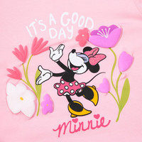  Disney/迪士尼 透气舒适 儿童短袖长裤套装 ZD2DT044桃粉 140