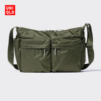 优衣库 男装女装休闲挎包/单肩斜挎包多口袋防泼水24秋冬476761 57 深橄榄色