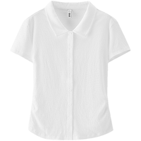  Semir/森马 修身提花肌理 女士POLO衫