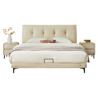  QuanU/全友 头层牛皮 真皮床+床头柜