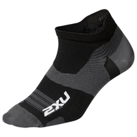  2XU 超轻薄压缩隐形 男士运动袜 黑/钛 M