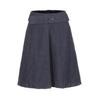 限尺码：GIORGIO ARMANI 女式夏季亚麻纯色简约百搭开叉半截裙A字裙