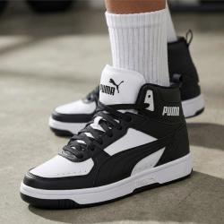PUMA 男女同款百搭时尚减震中帮篮球鞋