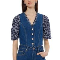 Scotch & Soda SCOTCH&SODA 时尚百搭简约舒适 女士V领牛仔马甲