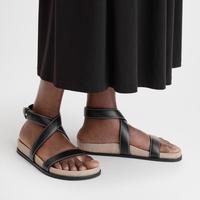 限尺码：Totême TOTEME 女式小牛皮一字带凉鞋