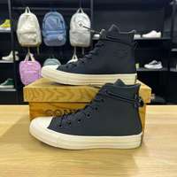 百亿补贴：匡威 ALLSTAR秋冬皮革加绒高帮运动休闲鞋黑色A11156C