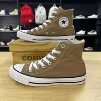 百亿补贴：匡威 All Star百搭耐磨透气高帮帆布鞋男女同款棕白A06560C