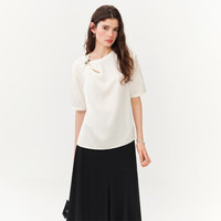  FANSILANEN/范思蓝恩 镂空设计 女士衬衫