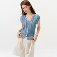  FANSILANEN/范思蓝恩 法式渐变 女士针织衫