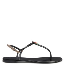 GIUSEPPE ZANOTTI 女士春夏水钻夹趾平底凉鞋 E200124