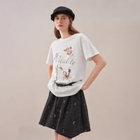  FANSILANEN/范思蓝恩 宽松 女士T恤 XS