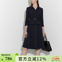 SCOFIELD 假两件收腰 女士连衣裙 藏青色 M 165