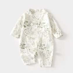 ergobag 新生儿纱布连身哈衣夏季薄款婴儿衣服男女宝宝连体衣爬服