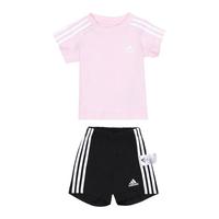 adidas/阿迪达斯 儿童运动套装 粉色/黑色 A/68