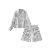  Semir/森马 凉感防晒 女士防晒衣套装 冷灰20554（特宽松款介意可拍小一码） L