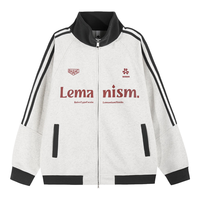 LEMANISM 立领 棒球服 白花灰