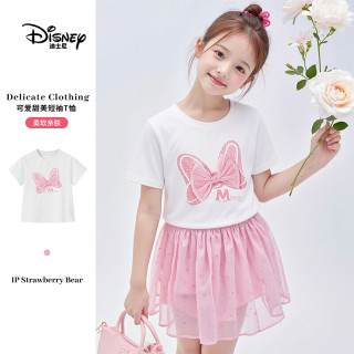  Disney/迪士尼 蝴蝶结 女童T恤
