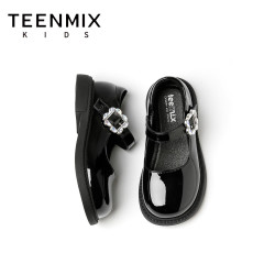 天美意 软底 儿童皮鞋