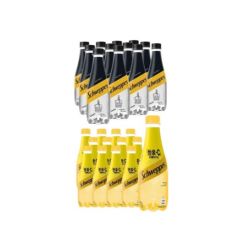 可口可乐 怡泉+C柠檬味400ml*12瓶+怡泉苏打水 400ml*12瓶