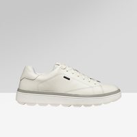 GEOX 早春男舒适小白鞋圆头厚底运动低帮时尚休闲鞋