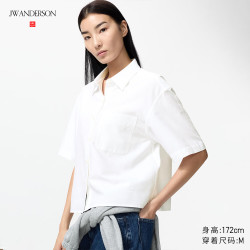 优衣库 合作款/女装男装牛津纺 &箱型衬衫/短袖衬衣484849