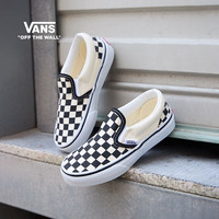 VANS 童鞋Slip-On 儿童四季款棋盘格一脚蹬软底学步鞋学生EX8BWW