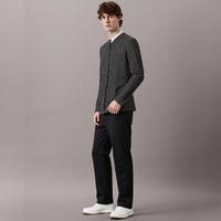 GIORGIO ARMANI 男式春秋款时尚潮流通勤休闲条纹西服外套