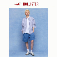 HOLLISTER 亚麻混纺 男士衬衫